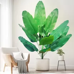 65-125cm/47.2in grande palmeira tropical falso banana planta folhas toque real strelitzia reginae planta de plástico para casa jardim na internet