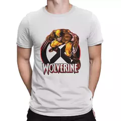 Camisetas Marvel Super Hero para homens, gola redonda, manga curta, X-Man, Wolverine, Humor, presente, roupas de ideia, 100% algodão - loja online