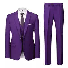 Imagem do Conjunto de terno casual masculino de negócios, jaqueta masculina, blazers, calças, calças, colete, colete, moda, 2023