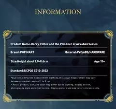Imagem do Pop mart harry potter e o prisioneiro de azkaban série anime figura de ação acho saco ornamento estatuetas decoração para casa presente das meninas