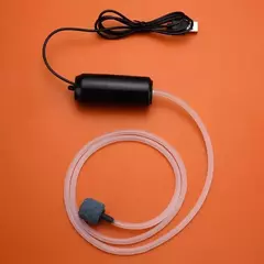 Oxigenador silencioso, pequena bomba de oxigênio portátil, mini carregamento usb, bomba de oxigênio para tanque de peixes, suprimentos para aquário - comprar online
