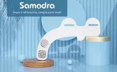 SAMODRA-Fixação do Assento Sanitário, Bidé de Botão, Limpeza Não Elétrica, Bocal Duplo, Lavagem Frontal e Traseira, Água Fresca - comprar online
