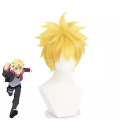 Anime uzumaki boruto cosplay traje ninja preto mangas compridas casaco calças peruca adulto crianças homem mulher halloween carnaval terno - comprar online