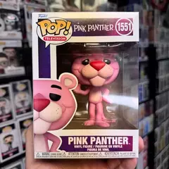 Figura de ação da Pantera Rosa modelo Funko Pop edição limitada # 1551 Anime Cartoon Desktop Figureine Boneca Colecionável Brinquedo Infantil Presentes na internet