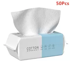 Toalhas faciais descartáveis extra grossas, Suave e Absorvente, Toalhetes removedores de maquiagem de algodão