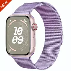Pulseira Magnética Milanese Loop Strap para Apple Watch, Bracelet Belt, Band 9, 8, 7, 45mm, 41mm, Ultra 2, 49mm, iWatch 6, 5, 4, 3, SE, 44 milímetros, 40 milímetros - Wolf Magazine