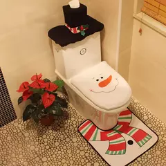 Cute Christmas Toilet Seat Covers, criativo Papai Noel Banheiro Mat, Xmas Suprimentos para Home Decor, Presente de Ano Novo, 2024 - Wolf Magazine