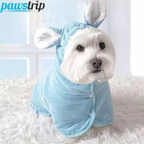 Roupão absorvente para cães, toalha de banho para animais de estimação de secagem rápida para cães pequenos, médios e grandes, acessórios para cães
