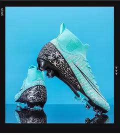 Imagem do Botas longas de futebol para homens, grama infantil, TF, FG Training Soccer Shoes, tênis esportivos profissionais, tênis de futebol ao ar livre