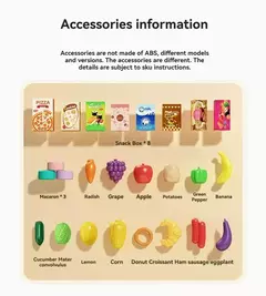 Grande carrinho de compras de supermercado para crianças, carrinho para crianças, brinquedos Push Car, simulação de frutas, comida, presentes de aniversário, novo - comprar online