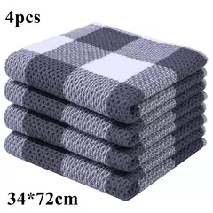 Homaxy-Cozinha Ultra Soft Cotton Dishcloth, Magic Cleaning Cloth, Toalha de limpeza absorvente, Espessamento Wipe, Wash Towel, 4 Pcs, 6Pcs - Wolf Magazine