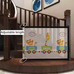 Cercas de barreira para cães de estimação, rede isolada para escadas, portão novo cercadinho dobrável de malha respirável para cerca de segurança de cães, portão de bebê - comprar online