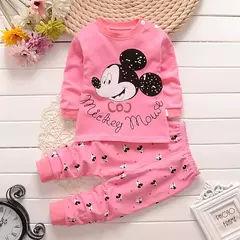 Fatos de algodão para bebês, roupas íntimas recém-nascidas, roupas infantis, pijamas infantis, primavera, outono, inverno, 2 peças