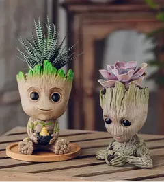 Desenhos animados Groot Figurines para Decoração de Casa, Modelo Miniatura, Desktop Display, Artesanato, Árvore Homem Ornamento, Decoração Do Escritório, 5cm - loja online