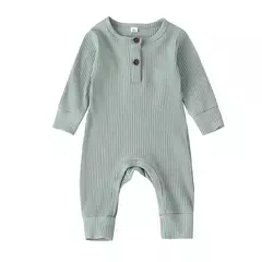 Romper de manga comprida unissex para bebê recém-nascido, cor sólida, roupas de algodão infantil, 3-18 meses, verão - comprar online