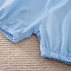 Imagem do Macacão e calça de dinossauro bonito do recém-nascido, confortável, manga curta, triângulo, roupas de menino e menina, 2 peças, verão