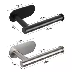 Aço inoxidável de parede Toilet Paper Holder, sem perfuração, Toalha Roll Dispenser, Banheiro e Cozinha, Aço Inoxidável SUS304 na internet