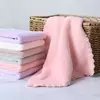 25x25cm 4 peças ultra-finas de fibra doméstica limpeza rosto desenhos animados de alta qualidade misturado com toalhas cachecol de toalha infantil