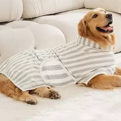 Toalha de banho ultra-absorvente para cães de estimação, toalha de banho de secagem rápida, roupão grosso para cães grandes, médios e pequenos, suprimentos de banho para animais de estimação - comprar online