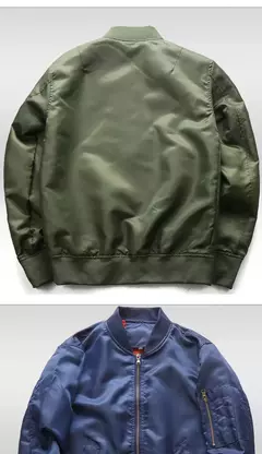 Jaqueta bomber masculina 2023 nova primavera outono jaquetas de beisebol masculino piloto outwear casaco verde do exército com zíper uniforme tático masculino - loja online