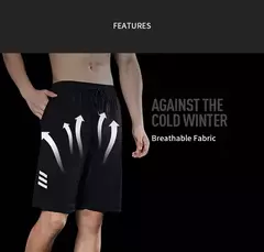 SONECHOKI-Shorts De Corrida Respiráveis Para Homens, Impressão Listrada, Shorts De Ginástica Soltos De Basquete Esportivo, Treinamento Fitness, Fundo De Treino - loja online