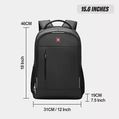 SWISS MILITARY-Mochila impermeável para laptop USB de grande capacidade 17 "para homens, mochila de negócios de moda para escola, mochila - comprar online