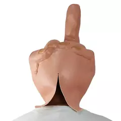 Assustador Cosplay Latex Finger Mask, Dactyl Médio, Capacete Rosto Inteiro, Halloween Masquerade Party, Acessório Traje, Chapelaria, Prop, Horror na internet