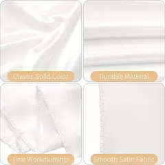 Retângulo cetim toalha de mesa para casamento, pano branco para o Natal, Baby Shower, aniversário, eventos, banquete, Home Decor, mesa de jantar - Wolf Magazine