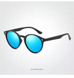 Moda redonda polarizada óculos de sol das mulheres dos homens clássico vintage preto condução óculos de sol círculo oval designer retro óculos uv400