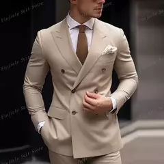 Verde militar masculino negócios formal ocasião smoking noivo padrinho festa de casamento baile terno masculino 2 peça conjunto blazer calças - loja online