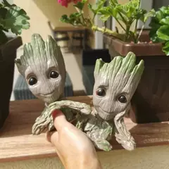 Imagem do Desenhos animados Groot Figurines para Decoração de Casa, Modelo Miniatura, Desktop Display, Artesanato, Árvore Homem Ornamento, Decoração Do Escritório, 5cm