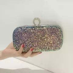 Evening Pink Clutch Purse Mulheres Bling Lantejoulas Bolsas 2023 Novo Designer De Moda Saco De Telefone De Luxo Crossbody Pequeno Saco De Designer - Wolf Magazine
