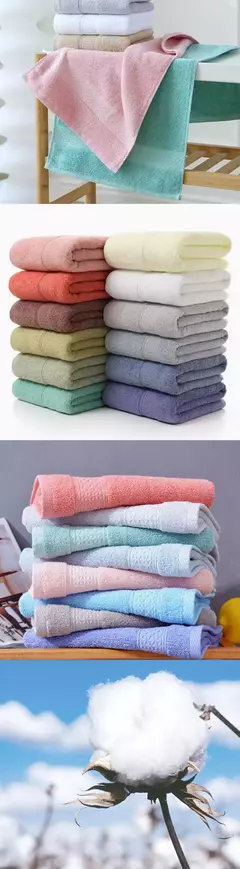 Imagem do Toalha de microfibra macia e absorvente, 100% algodão, banheiro hotel família, puro, lavagem à mão, cabelo, chuveiro, hotel
