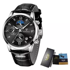LIGE-Relógio de pulso quartzo impermeável feminino, pulseira de couro, relógio esportivo casual, moda luxo, 24 horas - comprar online