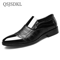 Sapatos de couro italiano para homens, Vestido social, Loafer casual empresarial, Moda luxuosa - comprar online