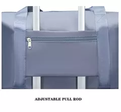Mala de viagem dobrável para mulheres, separação seca e úmida, bolsa de bagagem leve, bolsa de ombro manual, bolsa de ioga e fitness com rodas - Wolf Magazine