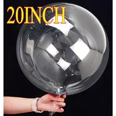 10-50 pces 20-24 Polegada balões bobo vara balões de bolha claro balão bobo grande balão de bolha transparente para o natal