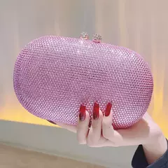 Luxo cristal strass clutch para mulheres, bolsas femininas crossbody, vestido de baile bolsa corrente, festa e bolsa de casamento, presente na internet