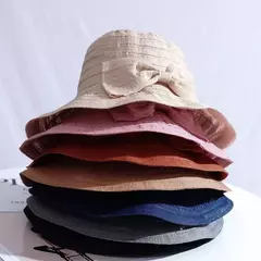 Chapéu de Sol Arco Feminino com Aba Larga, Dobrável, Removível, Protetor Solar, Anti Proteção UV, Pescador, Lady, Respirável, Panamá, Verão na internet