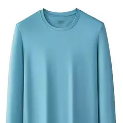 Camiseta de gola redonda masculina, naturalmente macia 94% modal, camiseta confortável, camiseta preta casual, ajuste regular, outono - Wolf Magazine