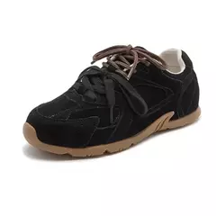 Aiyuqi tênis feminino novo couro genuíno retro alemão sapatos de treinamento feminino inverno veludo pele plana sapatos casuais - Wolf Magazine