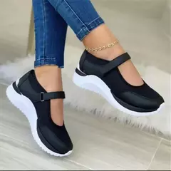 Tênis vulcanizado para mulheres, sapatos de caminhada, apartamentos, alta qualidade, plus size 43, moda na internet