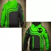 Moletom de equipe de motocicleta Kawasaki para homens e mulheres, moletom com zíper, jaquetas casuais, casaco infantil, primavera, outono, 2024