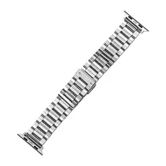 Pulseira de Aço Inoxidável para Apple Watch, Ultra Band para iWatch SE, 9, 8, 7, 6, 5, 4, 3, 2, 1, 49mm, 45mm, 44mm, 42 milímetros, 41 milímetros, 40 milímetros, 38 milímetros