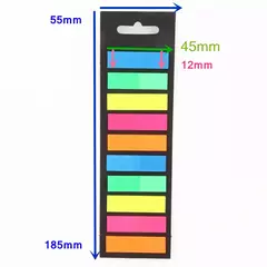 Transparente Cor Sticky Notes, Memo Pad, Índice Post Stickers, Marcadores, Escola Notepad, Material de papelaria, 200 Folhas