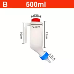 Garrafa de leite de cordeiro pendurável garrafa de alimentação pequenos animais garrafas de enfermagem de cordeiro com garrafa de cabra de mamilo macio 500ml/800ml na internet