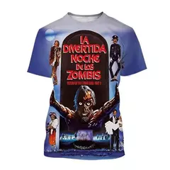 Unisex Return Of The Living Dead 3D Impresso Horror Filme T-Shirt, Moda Casual,