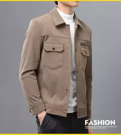 Casaco de veludo masculino único-breasted duplo bolso lapela multi-cores senhores casual juventude moda luxo workwear casaco - Wolf Magazine