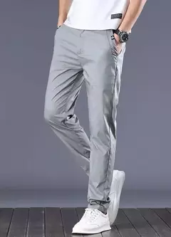 Calças de negócios para homens, roupas de alfaiataria social, calças de escritório, roupas de grife elegantes, plus size, tamanho grande