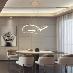 Imagem do Dia540mm moderno led pingente lustre lâmpada 90-265v suspensão pendurado luzes do candelabro para sala de jantar cozinha bar loja